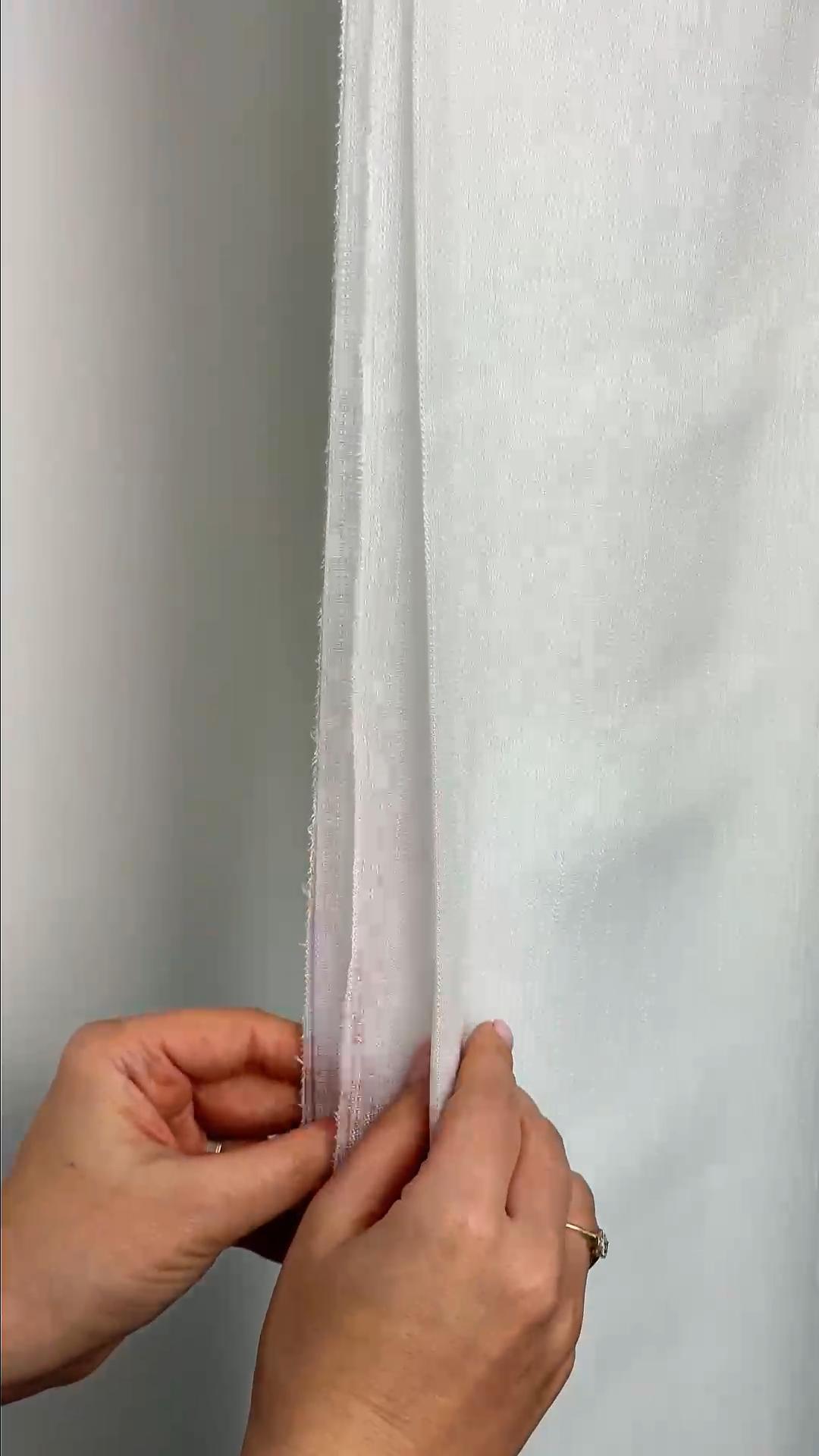 Perdea Triplu Voal cu Inserții Strălucitoare